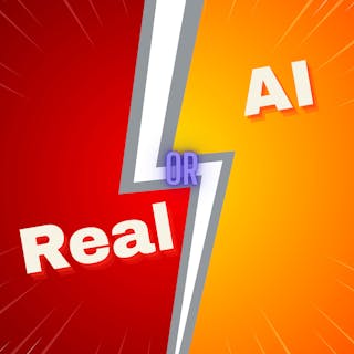 Real or AI cover image
